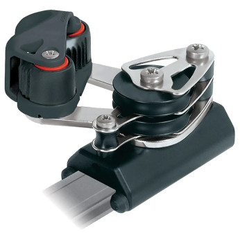 Ronstan serie 26 endekontrol med dobbelt styrblokke og frølå