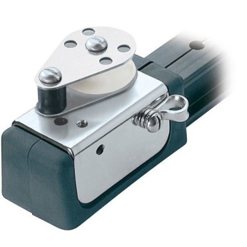 Ronstan Ändkontroll med block 32 mm skena