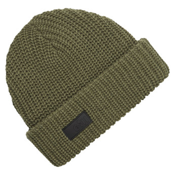 Gill HT55 stickad mössa, olivengrön