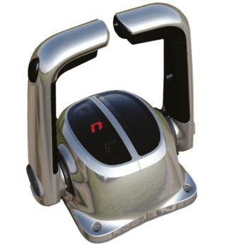 Ultraflex B502C dubbelgreppsbox m/trim & lås, krom