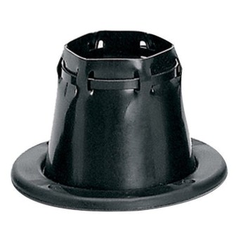 Gummibälg med strip svart, Ø105 mm