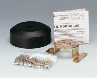 Ultraflex monteringskåpa X34 svart, 90°