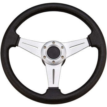 Sportratt svart med alu, Ø338 mm