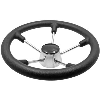 Stlratt AISI 316 stl med svart soft grip 28cm