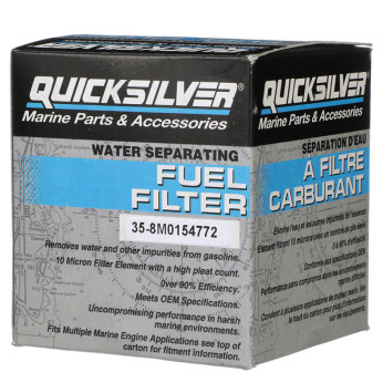 Quicksilver 8m0154772 brændstoffilter, vandsep. - johnson/ev
