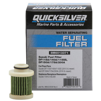 Quicksilver 8m6013371 brændstoffilter, suzuki df115-140a/115