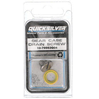 Quicksilver 79953q04 gearkasse olie dræn- og påfyldningsskru