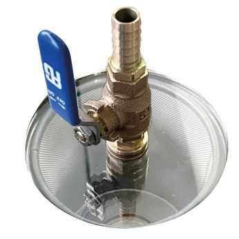 Guidi polycarbonat låg med kugleventil til 3/4' & 1'