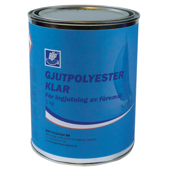 BHP Gjutpolyester exklusive härdare klar, 1kg