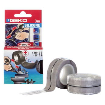 Geko värmebeständig silikonetejp 25mm x 3 m