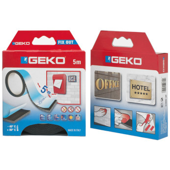 Geko Fix Out dubbelhäftande tejp 25mm x 5m