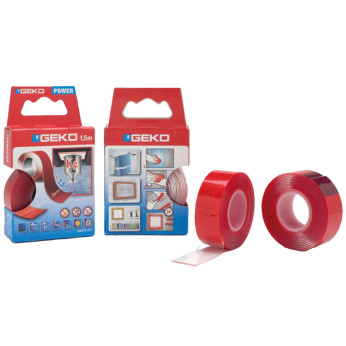 Geko Power dubbelhäftande tejp 19mm x 1,5m