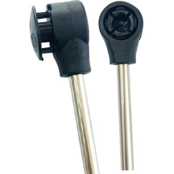 Kulled till 6 mm gasdämpare nylon, 2 st