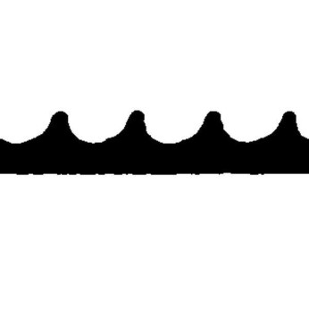 Gummimatta 1200x3,0mm svart - lpmeter