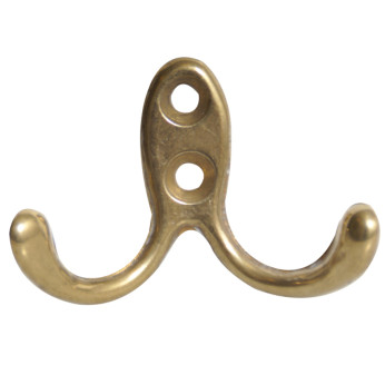 Klädkrok 40x60 mm mässing