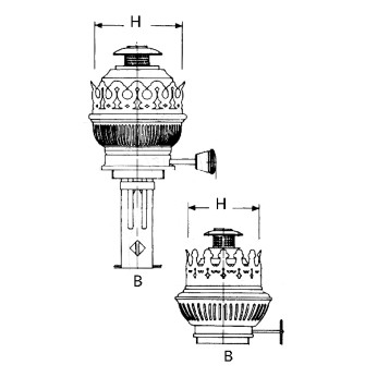 DHR Brännare / sockel E27 glödlampa