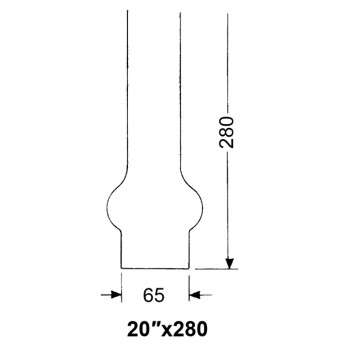 DHR Lampglas 20''' x 280 mm