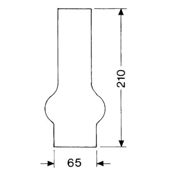 DHR Lampglas 2 x 210mm