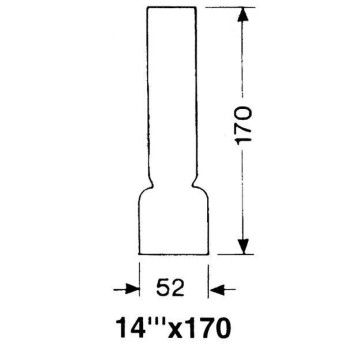 DHR Lampglas 14''' x 170mm