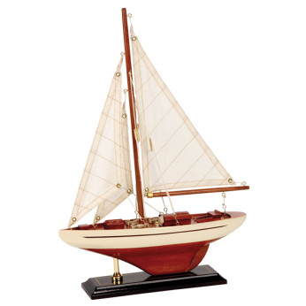Båtmodell segelbåt 25x6x35cm