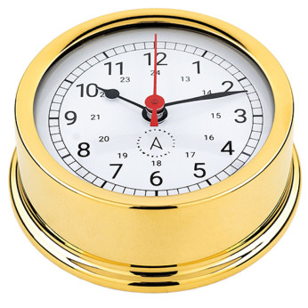 Autonautic Atlantic 95 skeppsur ø95/70 mm förgylld mässing