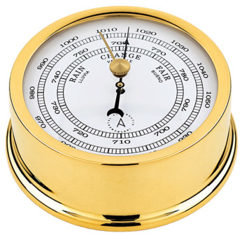 Autonautic Atlantic 95 barometer Ø95/70 mm förgylld mässing