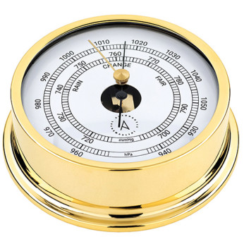 Autonautic Pacific 120 barometer Ø120/110 mm förgylld mässing