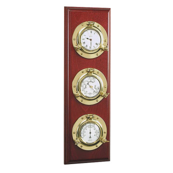 Foresti barometerstation med klocka, barometer & termometer