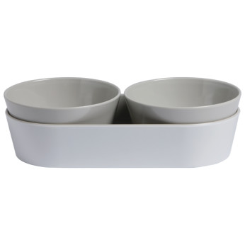 MB Harmony snackskålar vit/beige, 3 delar