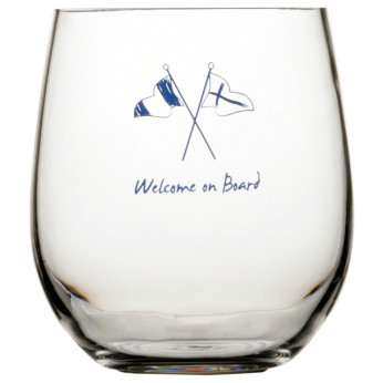 MB Welcome on board Vattenglas 414 ml.