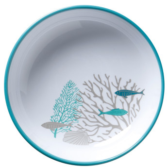 MB Coastal Acqua djupa tallrikar Ø18, 6 stk