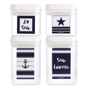 MB frvaringsburkar Sea Lover, 4 st