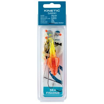 Kinetic Sabiki Pro plattfisk gul/rd