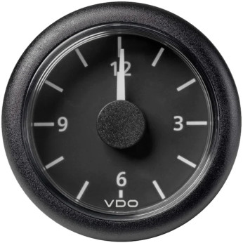 VDO klock, svart 52mm