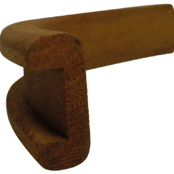 Roca hörn U-list teak, insida