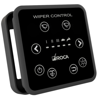 Roca bakmonterad panel för torkarstyrning