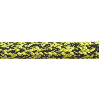 Robline Admiral 7000 Dyneema fall, svart/neongul - 1 meter