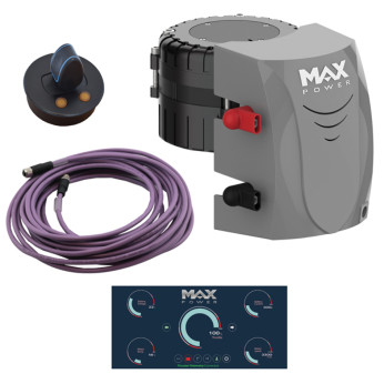 Max Power Steglös bogpropeller Eco, motorkit 24V