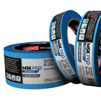 Geko Pro Outdoor Blå maskeringstejp, 5 mån UVR