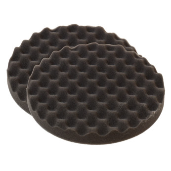 1852 Vaxrondell våfflad, svart 2-pack
