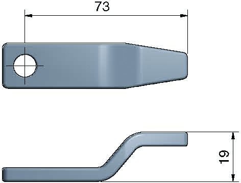 Roca regel 2.5' lng, medium