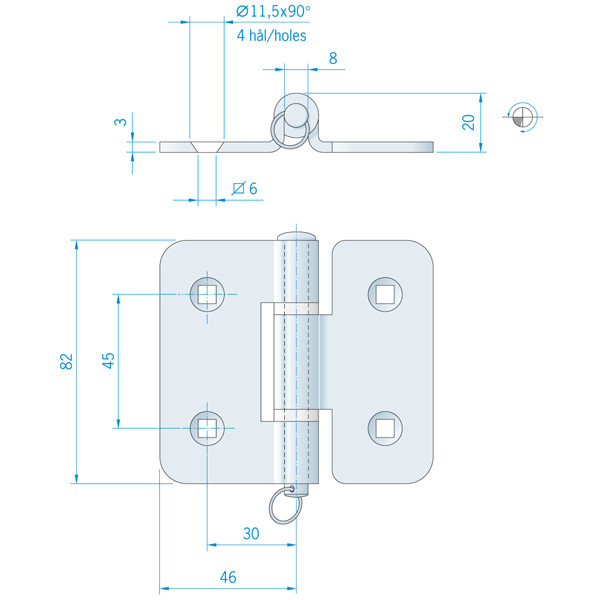 Roca gngjrn RF, 92x82mm