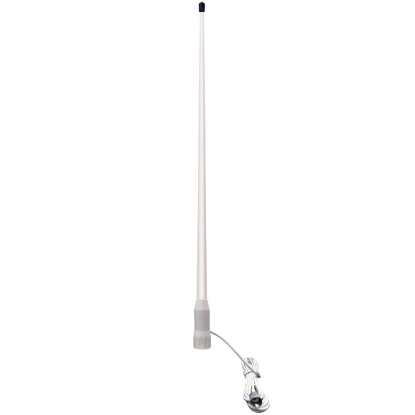 1852 VHF-motorbtsantenn vit 105cm, 7m kablar