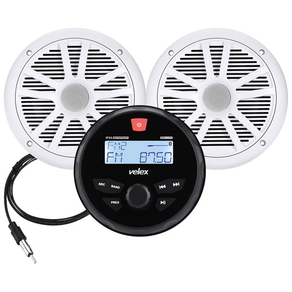 Velex Marine radioset DAB+/FM med 2 hgtalare 6,5'