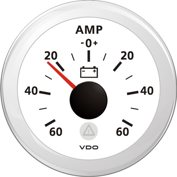 VDO amp.meter 60a, vit 52mm