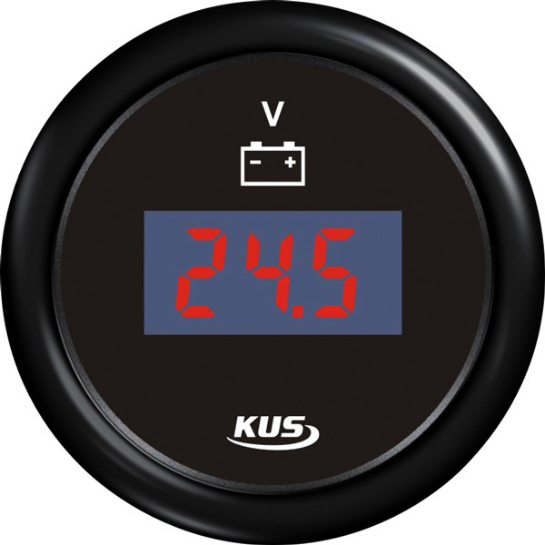 Kus digital voltmeter 9-32v, svart