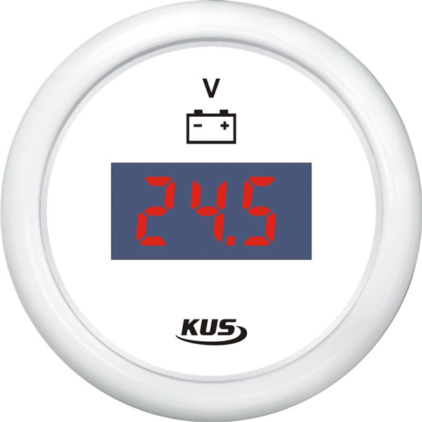 Kus digital voltmeter 9-32v, vit