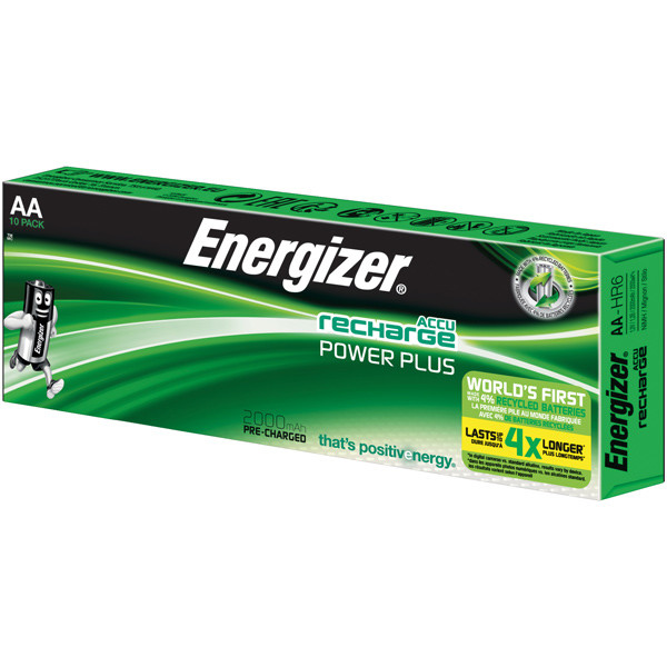 Energizer uppladdn.bart Power Plus batteri AA 2000mAh, 10st