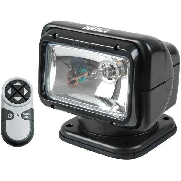 Golight SearchLight Svart med trdls fjrrkontroll, 12V