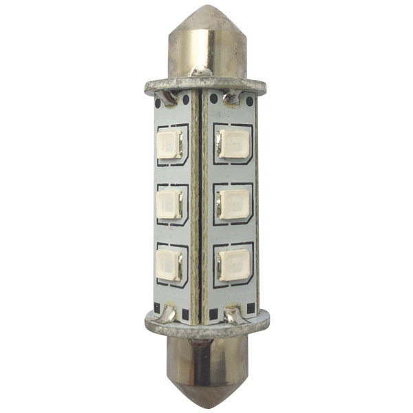 1852 LED-lantern pinol/spollampa 42mm 10-36Vdc grn, 2 st